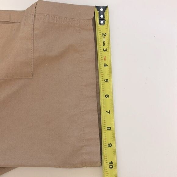 Men’s BP. Cargo Shorts Sz Medium Tan 2 Front Side Pockets 2 Side Velcro Pockets - Picture 10 of 12